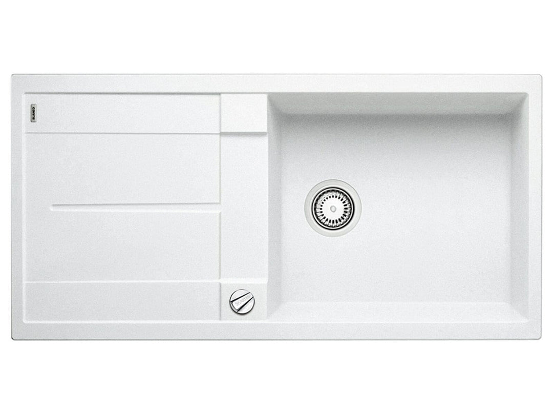 BLANCO METRA XL 6 S | SILGRANIT weiss | Einbauart: Einbau von Oben | reversibel | mit Ablauffernbedi