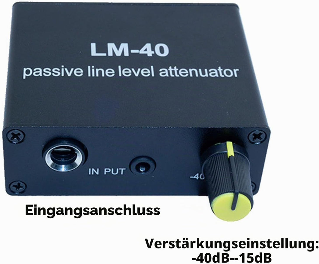 Lautstärkeregler, Passiver Schalldämpfer, Audio-Lautstärkeregler – 40 DB – 15 DB, Einstellbarer Laut