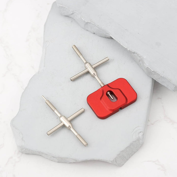 SG Store 1 Set Rollenreparaturwerkzeug-Set 90x13mm/8x78mm für die Wartung von Angelrollen Rot