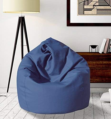 Eleganter Sitzsack, blaue Farbe, Masse 80 x 120 x 80 cm, Blau
