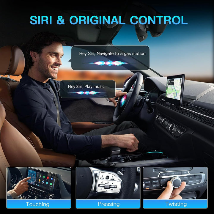 CARabc Carbitlink Smartlink Phonelink Einfach zu kabelloser CarPlay Android Auto-Adapter, Plug and P