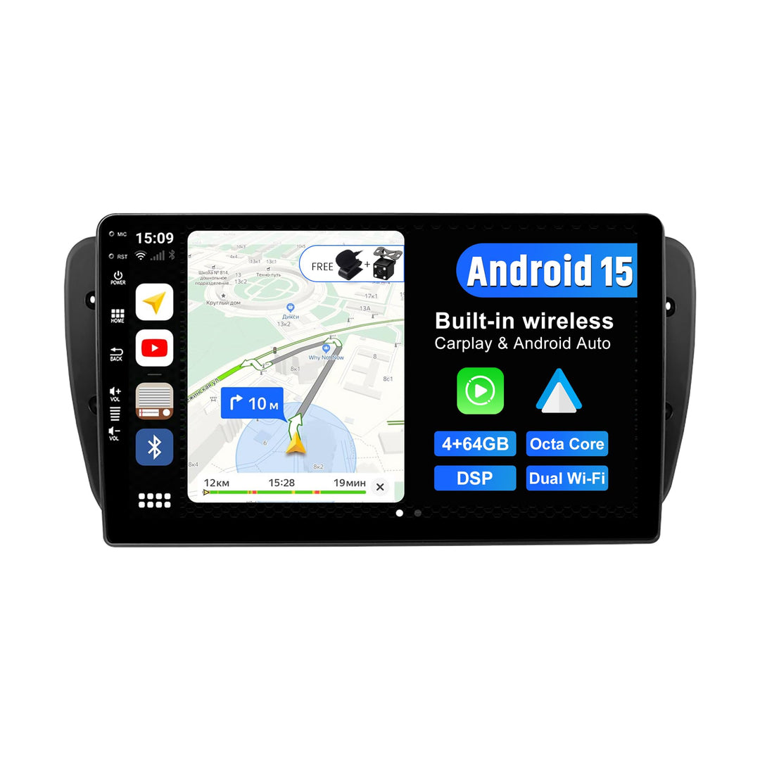 JOYX Android 12 Autoradio Passt für Seat Ibiza 6J (2009-2014) - [4G+64G] - Eingebaut DSP/Carplay/And
