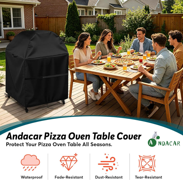 Outdoor-Pizzaofen-Tischabdeckung für Ooni-Ofen und mittelgrossen Tisch, wasserdichte Outdoor-Grillab