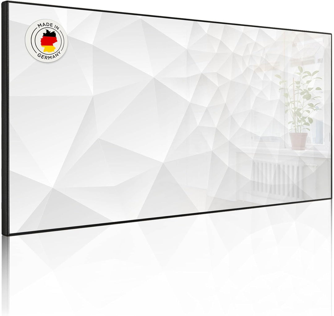 banjado Magnettafel schwarz 78 x 37cm / Magnetwand Metall/Magnetpinnwand als Memoboard/Pinnwand Magn