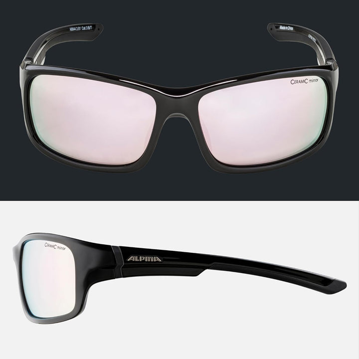 ALPINA LYRON S - Verspiegelte und Bruchsichere Sport- & Fahrradbrille Mit 100% UV-Schutz Für Erwachs
