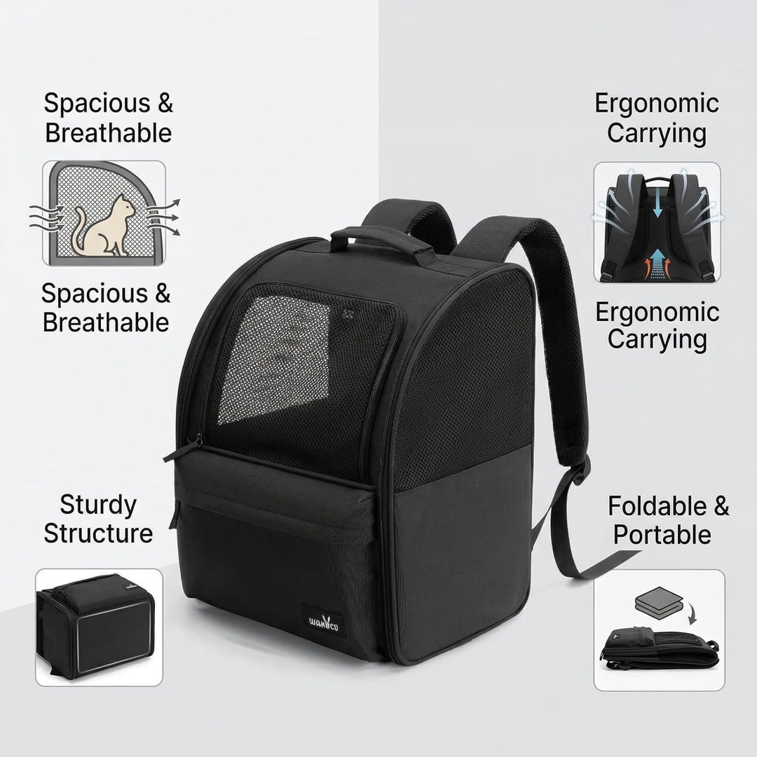 Hunderucksack und Katzenrucksack, 5kg Katzentransporttasche, Katzen Tragetasche Rucksack, Verschleis
