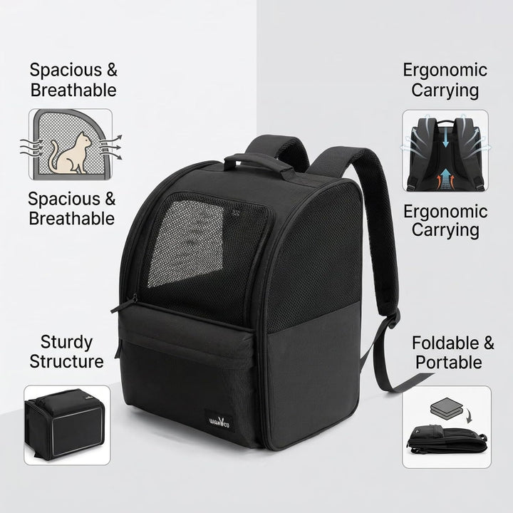Hunderucksack und Katzenrucksack, 5kg Katzentransporttasche, Katzen Tragetasche Rucksack, Verschleis