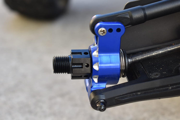 Aluminium 7075-T6 Hex Adapters (+6.5mm) and Wheel Lock for Traxxas 1:8 4WD Sledge 95076-4/1:10 E-Rev