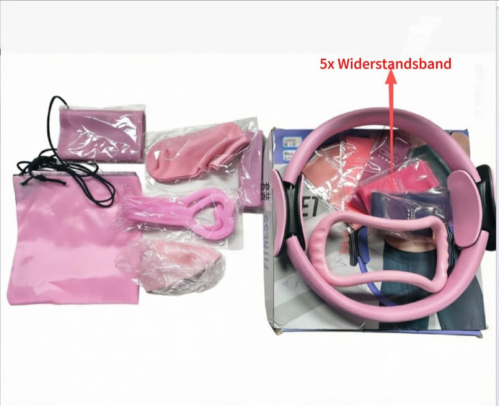 Pilates Set, Pilates Ring Zubehör Set 13 Stück mit 13" Ring, 10" Ball,Fitnessbänder & Zubehör,Pilate