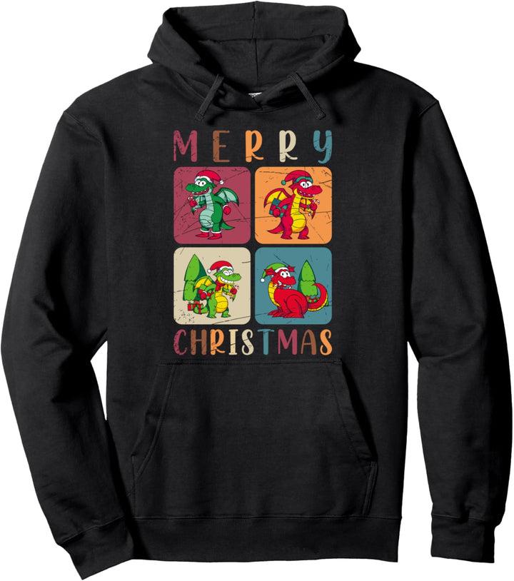 Jungen Geschenk zu Weihnachten Lustiger Drache Pullover Hoodie