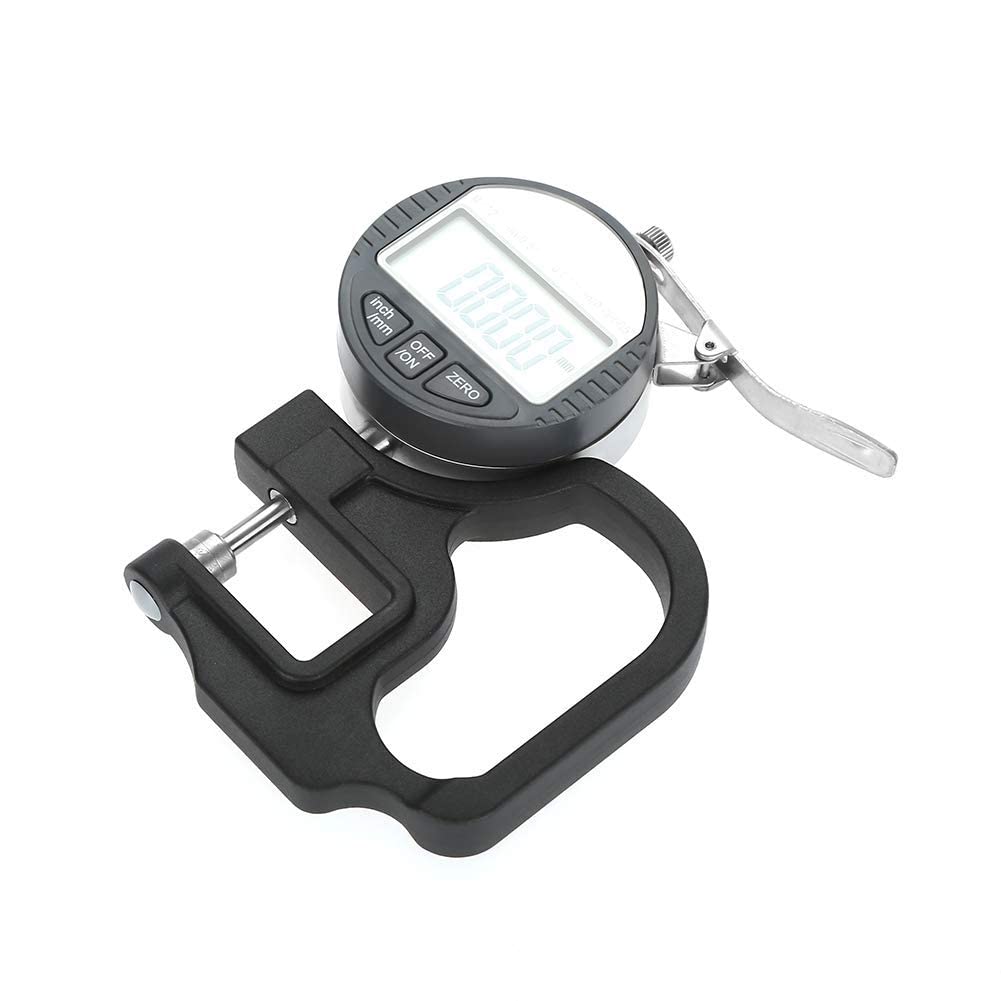 Digitalanzeige Papier Leder Stoffstärke Messgerät Messwerkzeugbereich 0-12,7 mm 0,001 mm