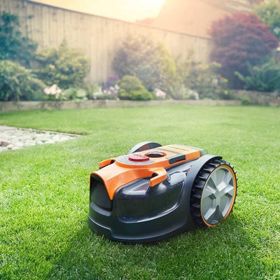 LawnMaster VBRM16 Mähroboter für geeignet für bis zu 100 qm-Selbstfahrender Rasenmäher Roboter mit M