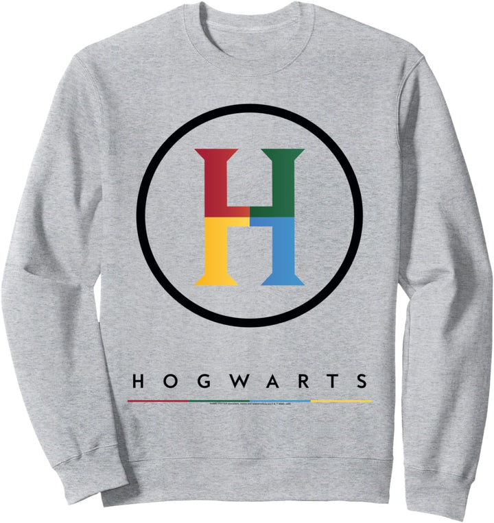 Harry Potter Hogwarts Four Colored 'H' Logo Sweatshirt