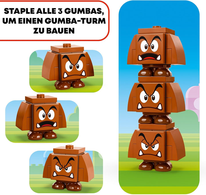 LEGO Super Mario Gumba-Spielplatz, Nintendo Sammlerstück für Kinder, Abenteuer-Spielset, baubare Wip