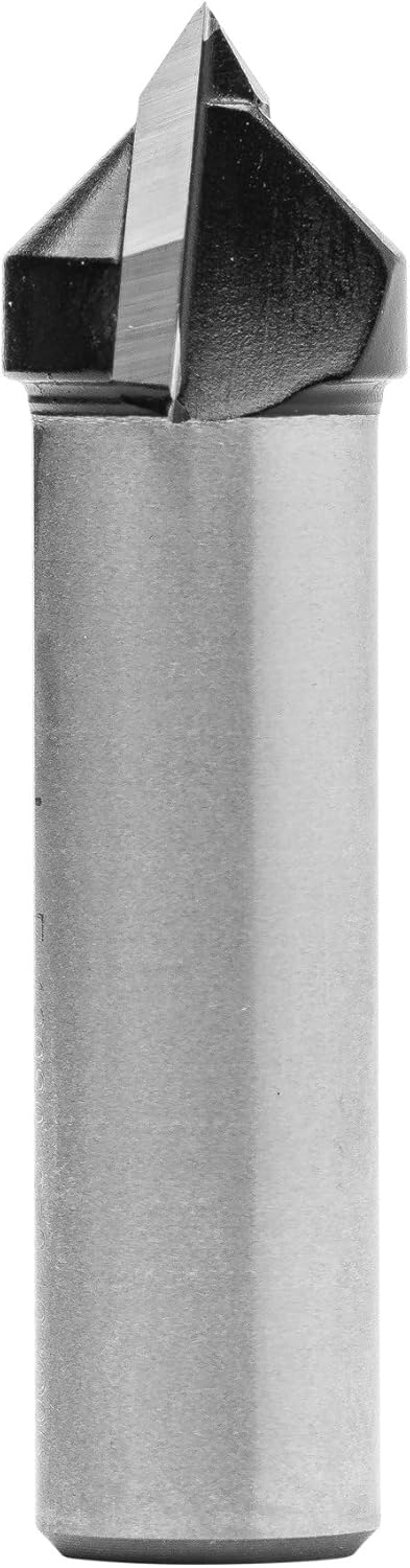 ENT 12090 V-Nutfräser und Schriftenfräser HW, Schaft (S) 12 mm, Durchmesser (D) 15,9 mm, NL 12,7 mm,