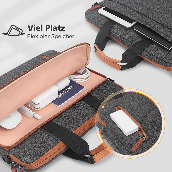 KIZUNA Laptoptasche 15.6 Zoll Notebook Tasche 16" Laptop Für MacBook Pro 16 M3&M2 Max/Lenovo IdeaPad