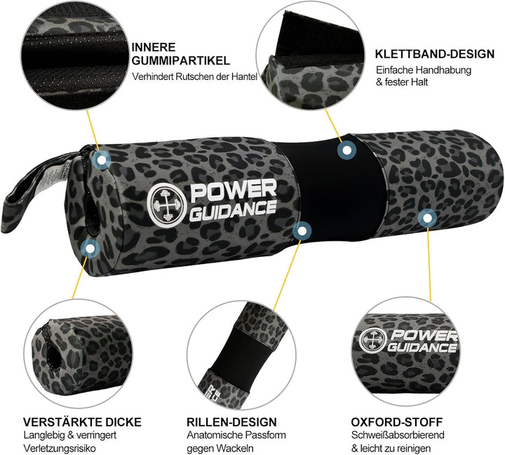 POWER GUIDANCE Langhantel Polster Kniebeugen Barbell Squat Pad Ideal für Squats Lunges Hip Thrusts G