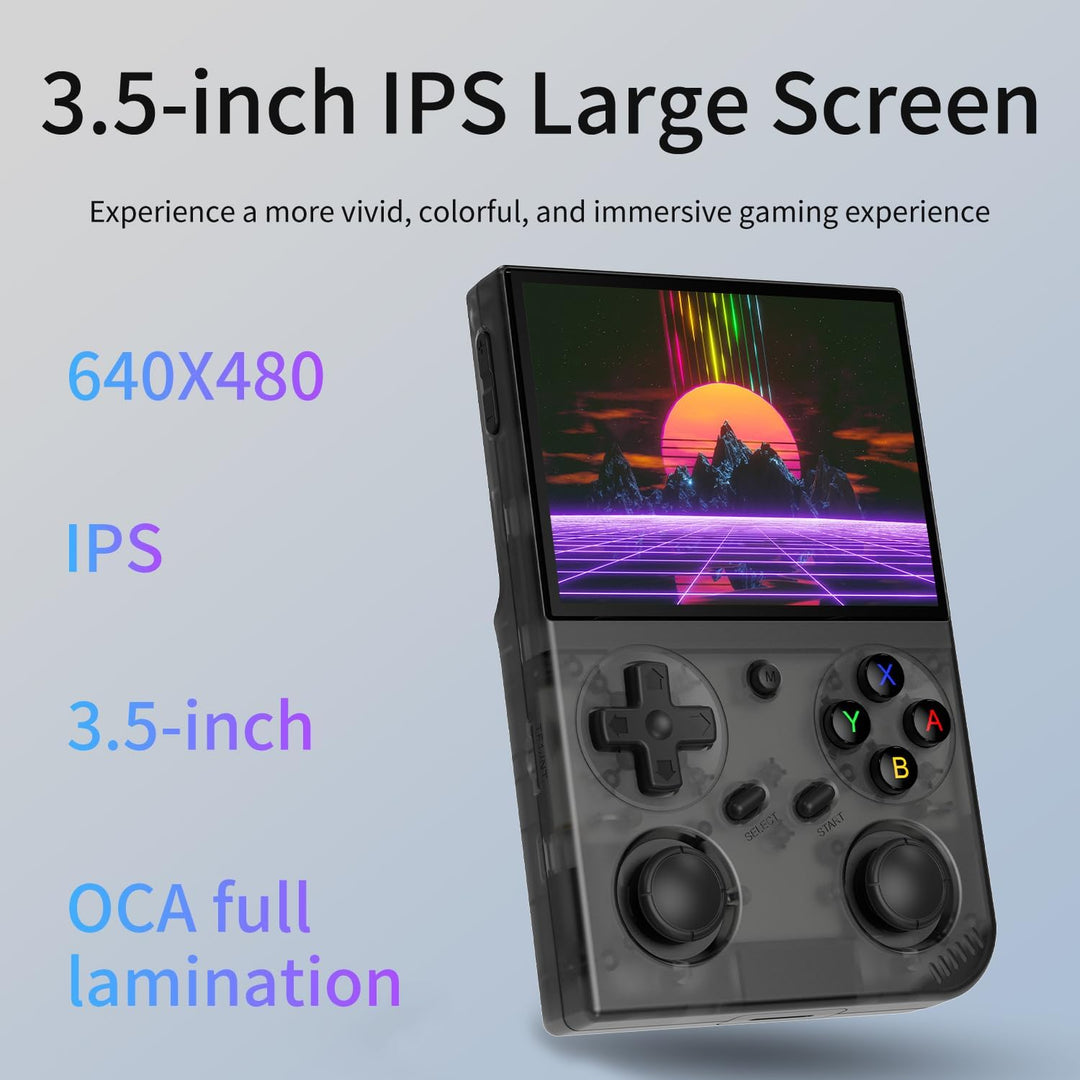 G350 Retro-Handheld-Spielkonsole 3,5-Zoll-IPS-Bildschirm 640 x 480 Linux-System mit vorinstallierter