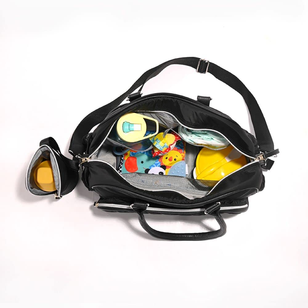 Lorelli Viola Wickeltasche, Inkl. thermobox, Ablagefächer, Wickelauflage und Schultergurt, Grau, Gra