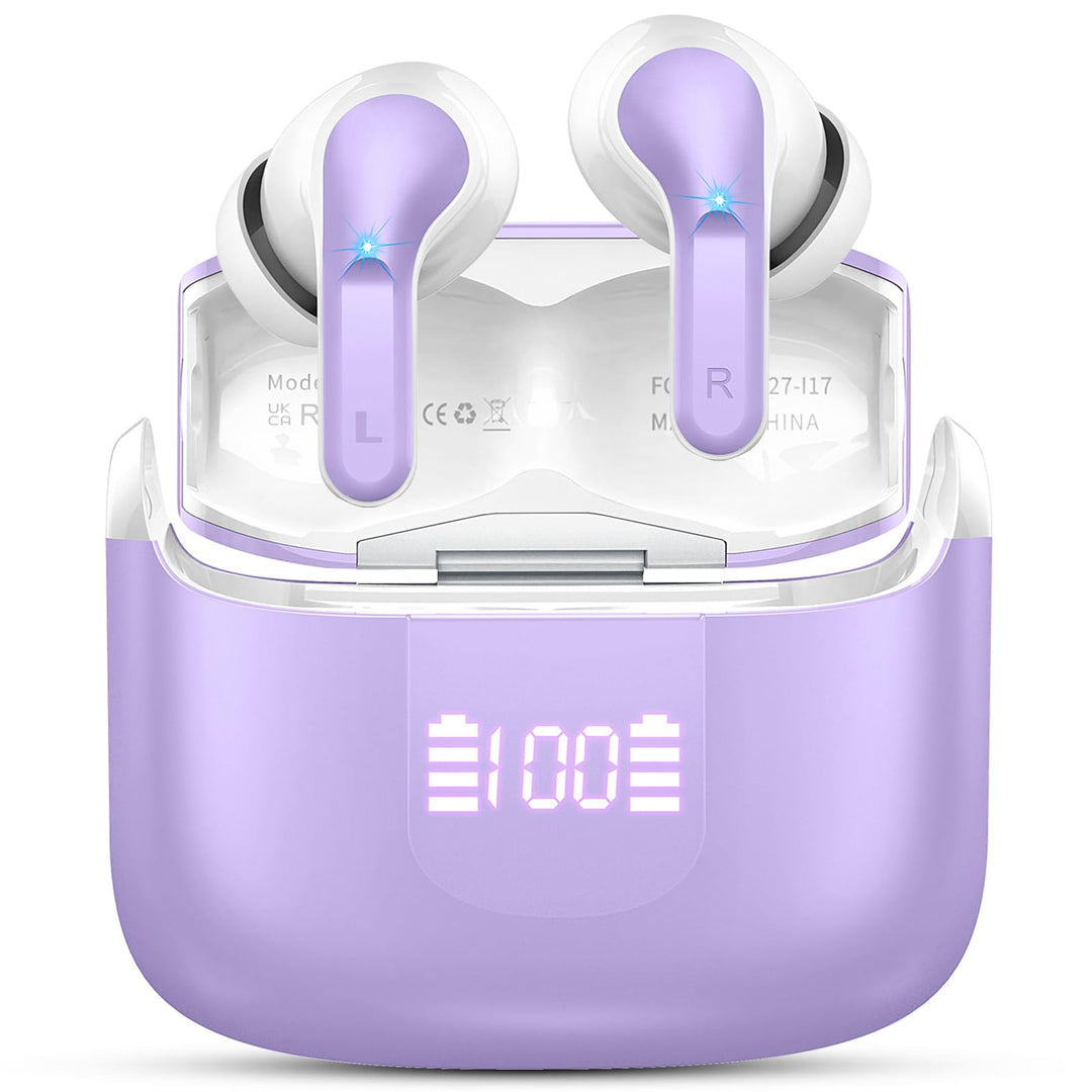 Ordtop Bluetooth Kopfhörer, 50Std 3D-Stereo Kopfhörer Kabellos Bluetooth 5.4, 4 ENC Noise Cancelling