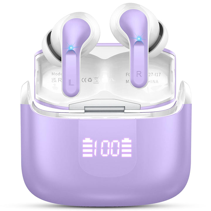Ordtop Bluetooth Kopfhörer, 50Std 3D-Stereo Kopfhörer Kabellos Bluetooth 5.4, 4 ENC Noise Cancelling