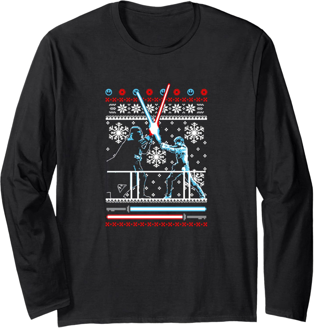 Star Wars Vader Luke Duel Christmas Sweater Langarmshirt