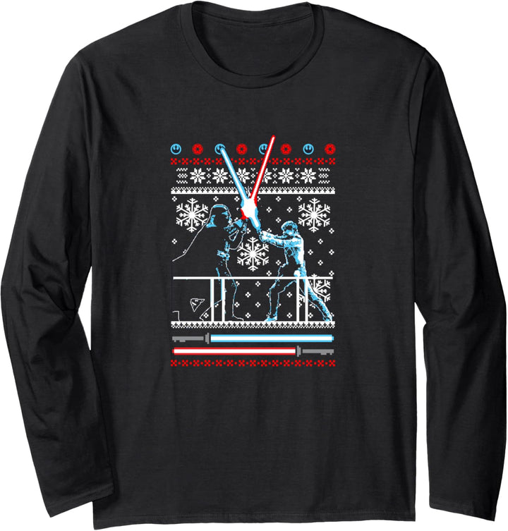 Star Wars Vader Luke Duel Christmas Sweater Langarmshirt