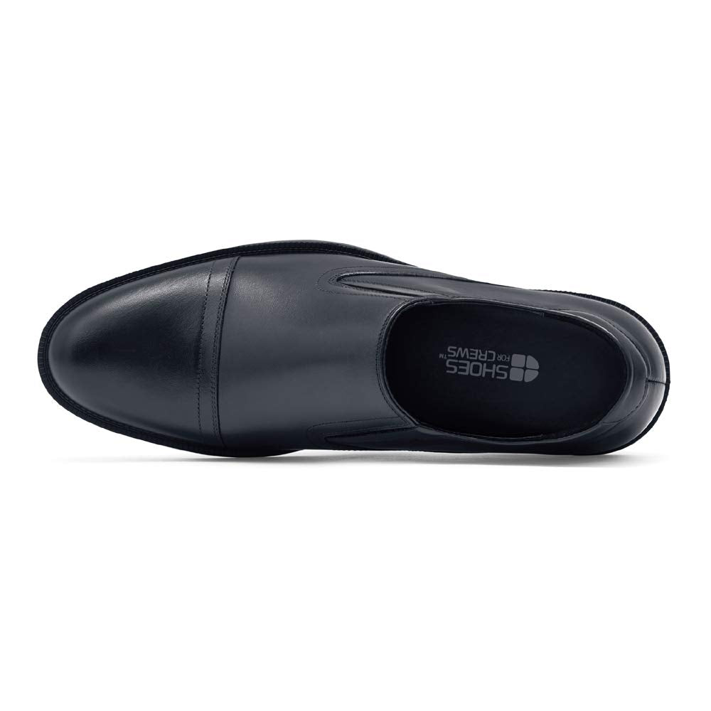 Shoes For Crews STATESMAN Herren Rutschhemmende Elegante Schuhe 1202, 47 Grösse, Schwarz