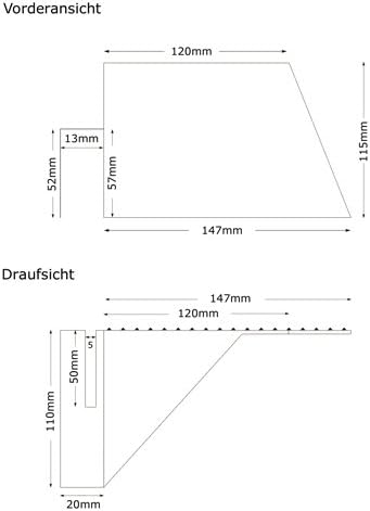 Restehalter für den CONTURA 3, SOLIDA 4, SERANO 7, SERANO 9 und LINEA 3 Allesschneider von Ritter /