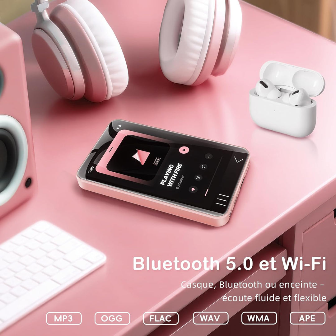 HIFI WALKER G7 MP3-Player mit Bluetooth & WLAN, Android 13, 144 GB Speicher, 3 GB RAM, 4-Zoll HD-Tou