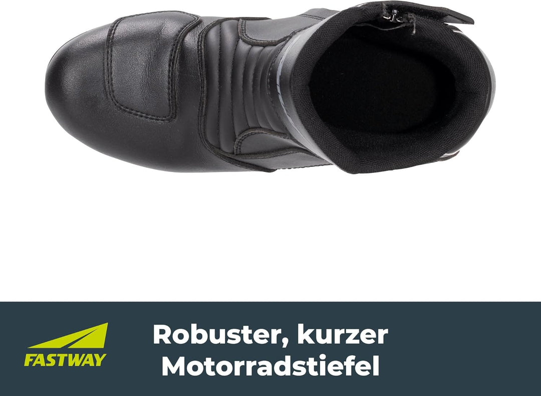 FAST WAY FTS-1 S Stiefel, Kurzer Tourenstiefel, Zertifiziert, Robuster Motorradstiefel, Schalthebelv