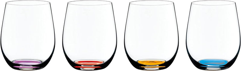 Riedel 5414/88 Happy O Weinglas, mehrfarbig, 4 Stück Modern, Modern