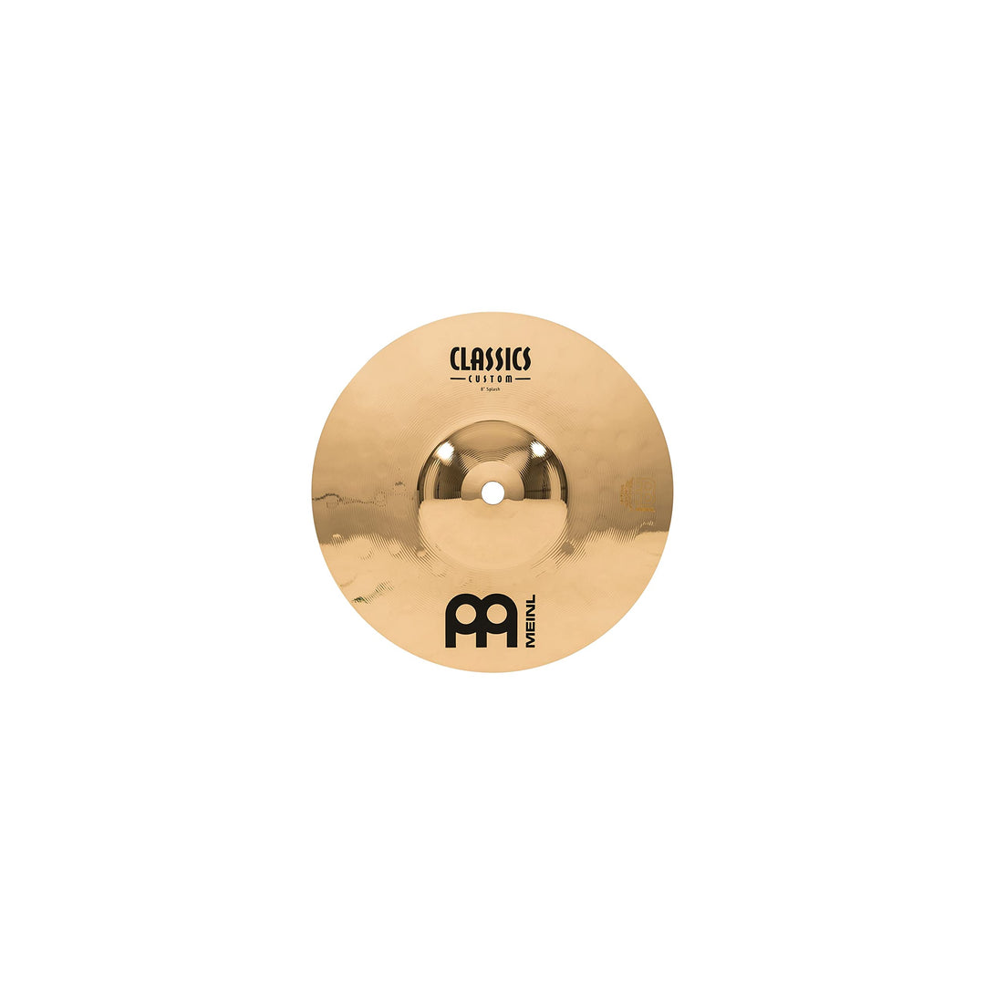 Meinl Cymbals Classics Custom Brilliant Splash 8 Zoll (Video) Schlagzeug Becken (20,32cm) B12 Bronze