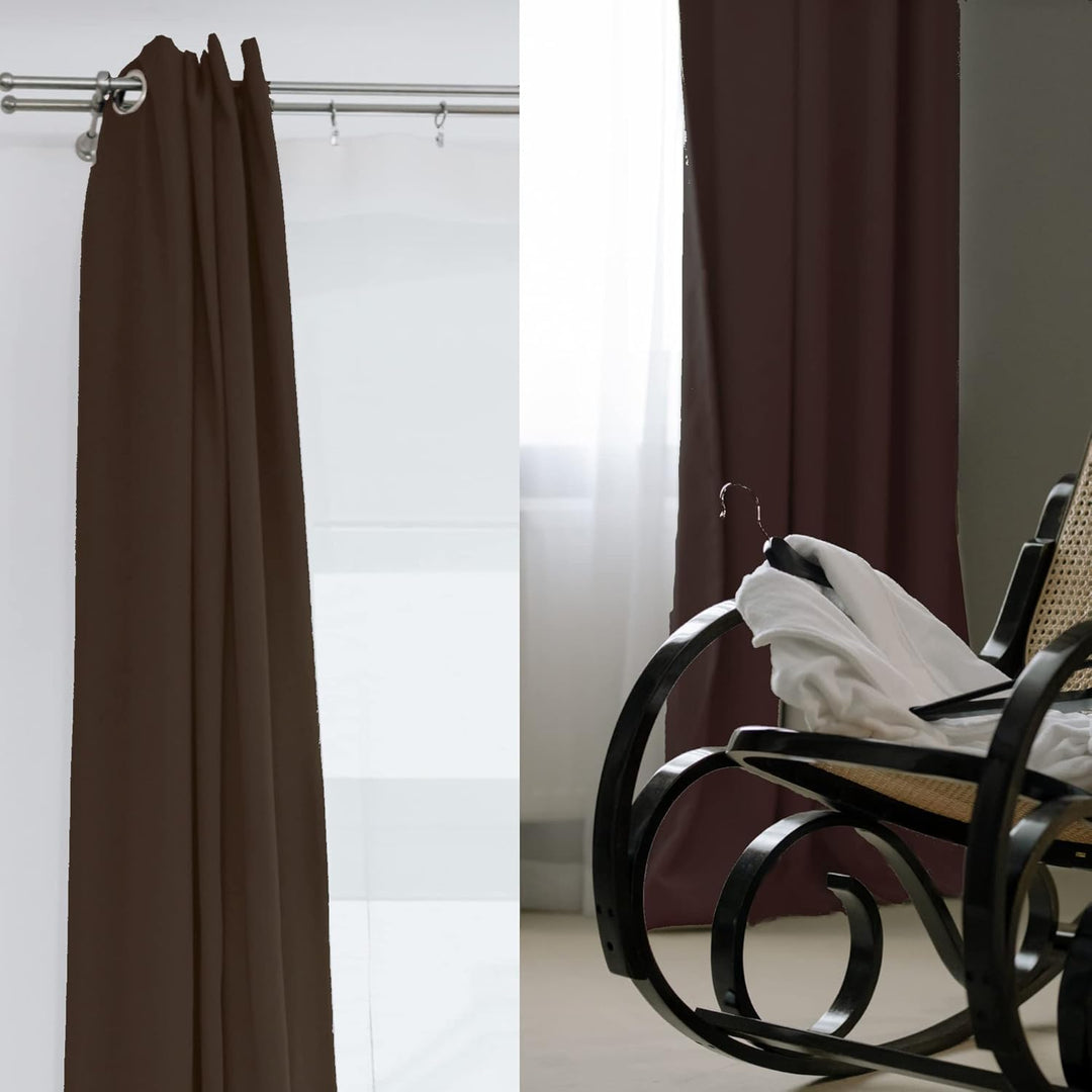 Cleanlevel EST 2016 Verdunklungsvorhang mit Ösen 140cm x 245cm Vorhang Blickdicht Thermo Gardine Wär