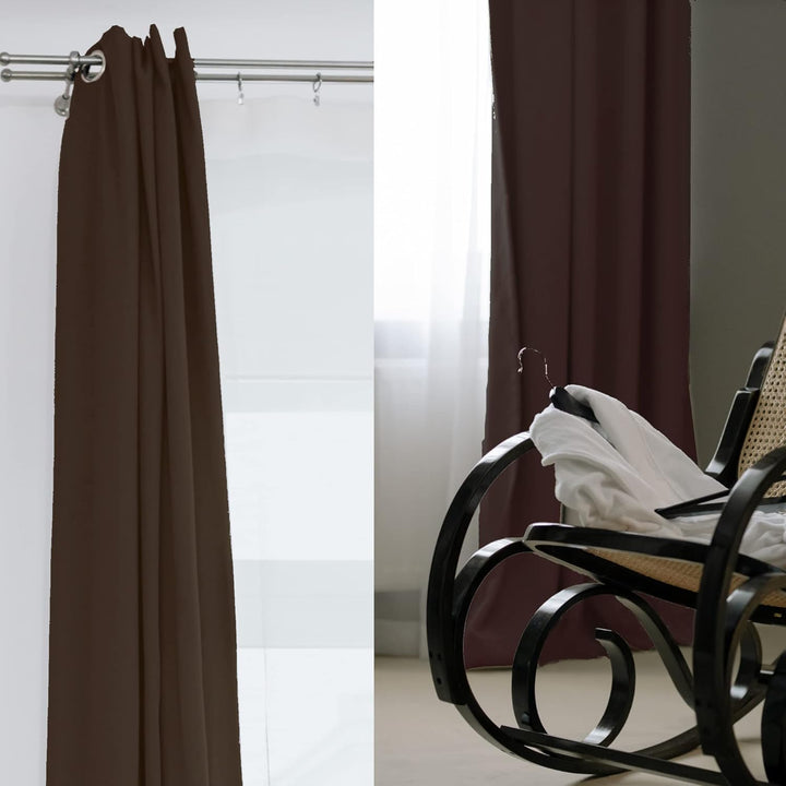 Cleanlevel EST 2016 Verdunklungsvorhang mit Ösen 140cm x 245cm Vorhang Blickdicht Thermo Gardine Wär