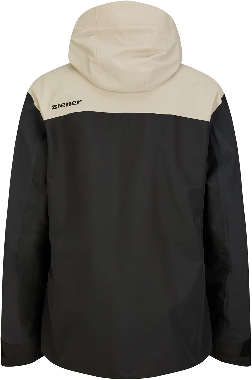 Ziener Herren Tiatu Ski-Jacke/Freeride | Sympatex, PFC frei, Wolle (1er Pack) 52 black.silver beige,