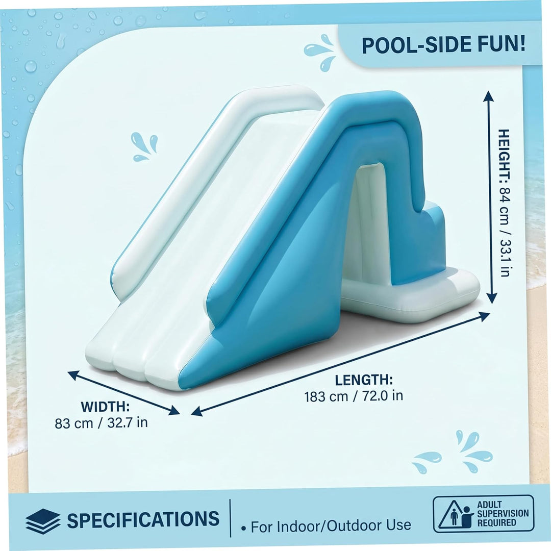 Aufblasbare Poolrutsche, oberirdische aufblasbare PVC-Wasserrutsche, grosses Familien- und Kinderspi