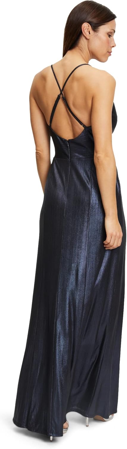 Vera Mont Damen Kleid 40 Dark Blue/Black, 40 Dark Blue/Black