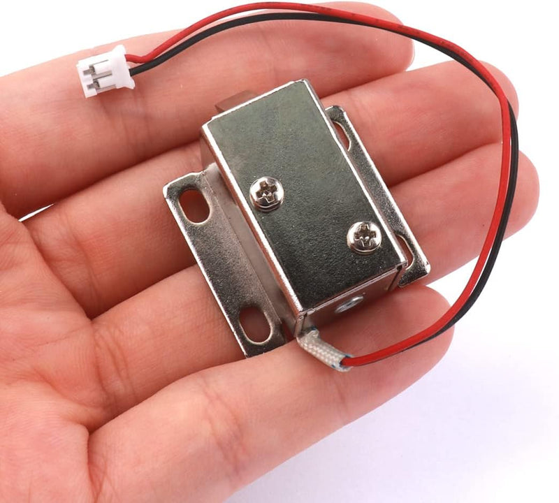 ATOPLEE 4 Stück DC 12V Mini Elektromagnetische Magnetschlösser für Schublade Schrank 27x29x18mm