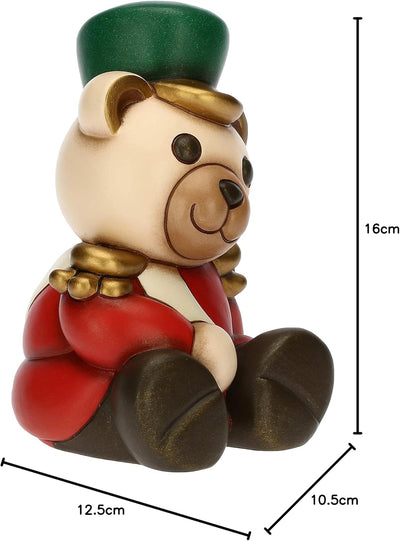 THUN - Weihnachten 2022 - Nussknacker Teddy aus Keramik von Hand verziert - Weihnachtsgeschenkidee 2