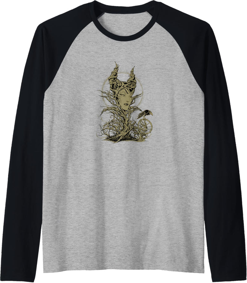 Disney Sleeping Beauty Maleficent Crow Branches Raglan