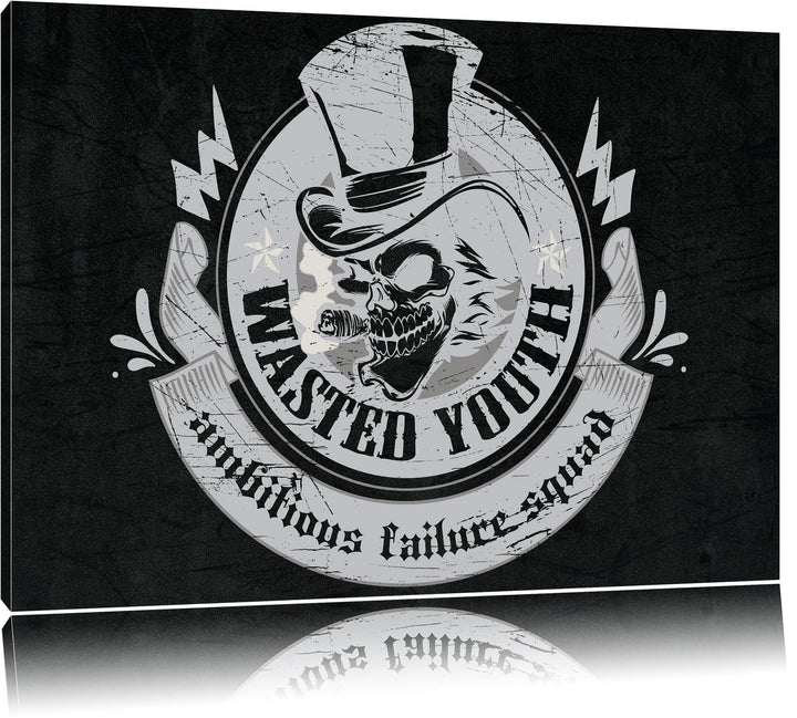 Ambitious-failure squad Black Format: 120x80auf Leinwand, XXL riesige Bilder fertig gerahmt mit Keil