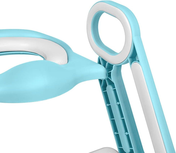 WC-Sitz für Kinder, verstellbar und faltbar, Toilettensitz für Babys mit Stufen, Toilettentrainer fü