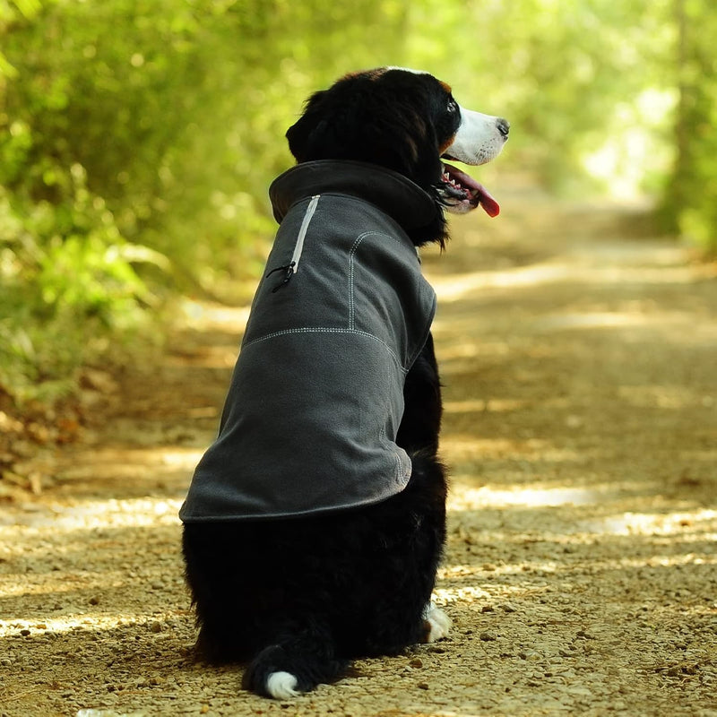 VIVAGLORY Hunde-Fleeceweste, Hundepullover für Kaltes Wetter für Grosse Hunde, Verstellbare Winterkl