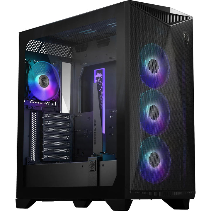 MSI MPG GUNGNIR 300R Airflow Mid-Tower PC-Gehäuse - E-ATX Unterstützung, Grafikkartenständer, schalt