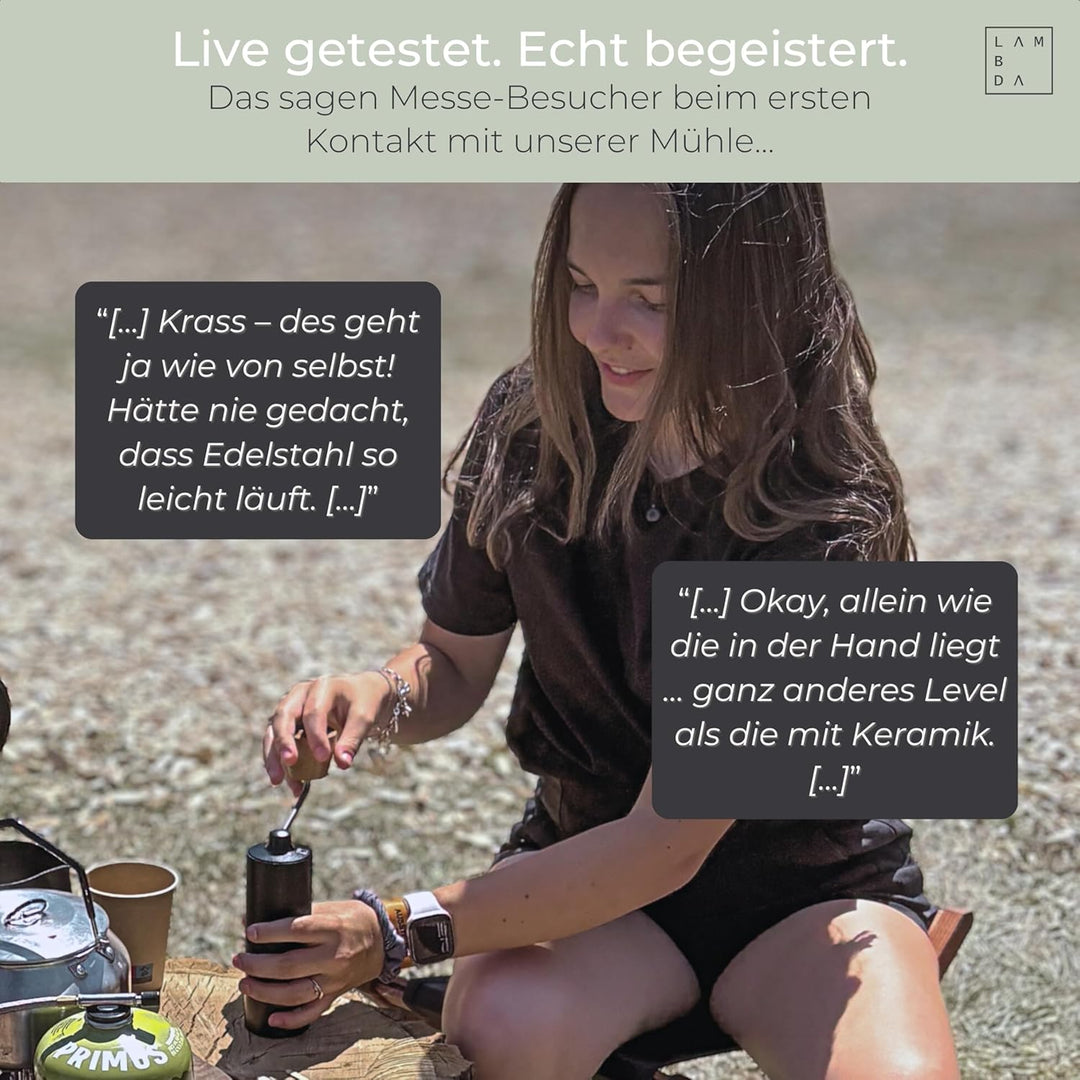 LAMBDA COFFEE® TERRA SIGMA I Espressomühle mit 108 einstellbaren Mahlgraden mit 0,055mm Einstellpräz