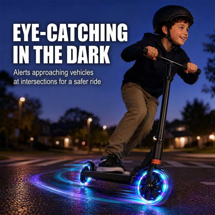 200mm Scooter Rollen, Leuchtende Scooter Rollen, 2 Stück LED-Lichtrollen, Scooter Ersatzräder Räder,