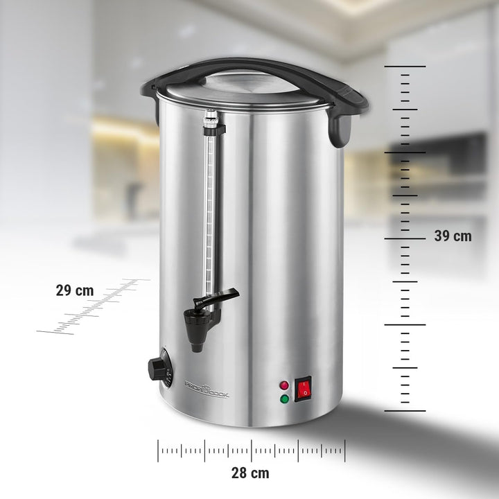 ProfiCook PC-HGA 1196 Heissgetränkeautomat, zum Erhitzen und Warmhalten von z.B. Glühwein/Kaffee/Tee