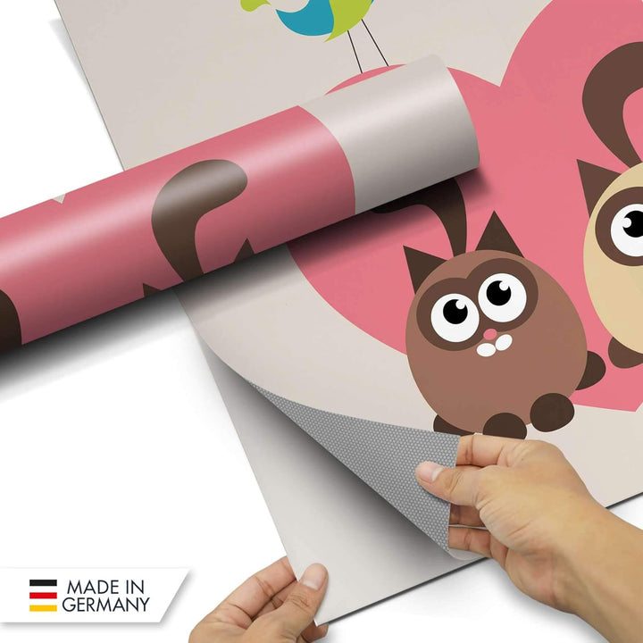 Möbel-Folie für Kinder - passend für IKEA Stuva kombiniert - 3 Schubladen und 2 kleine Türen I Tolle