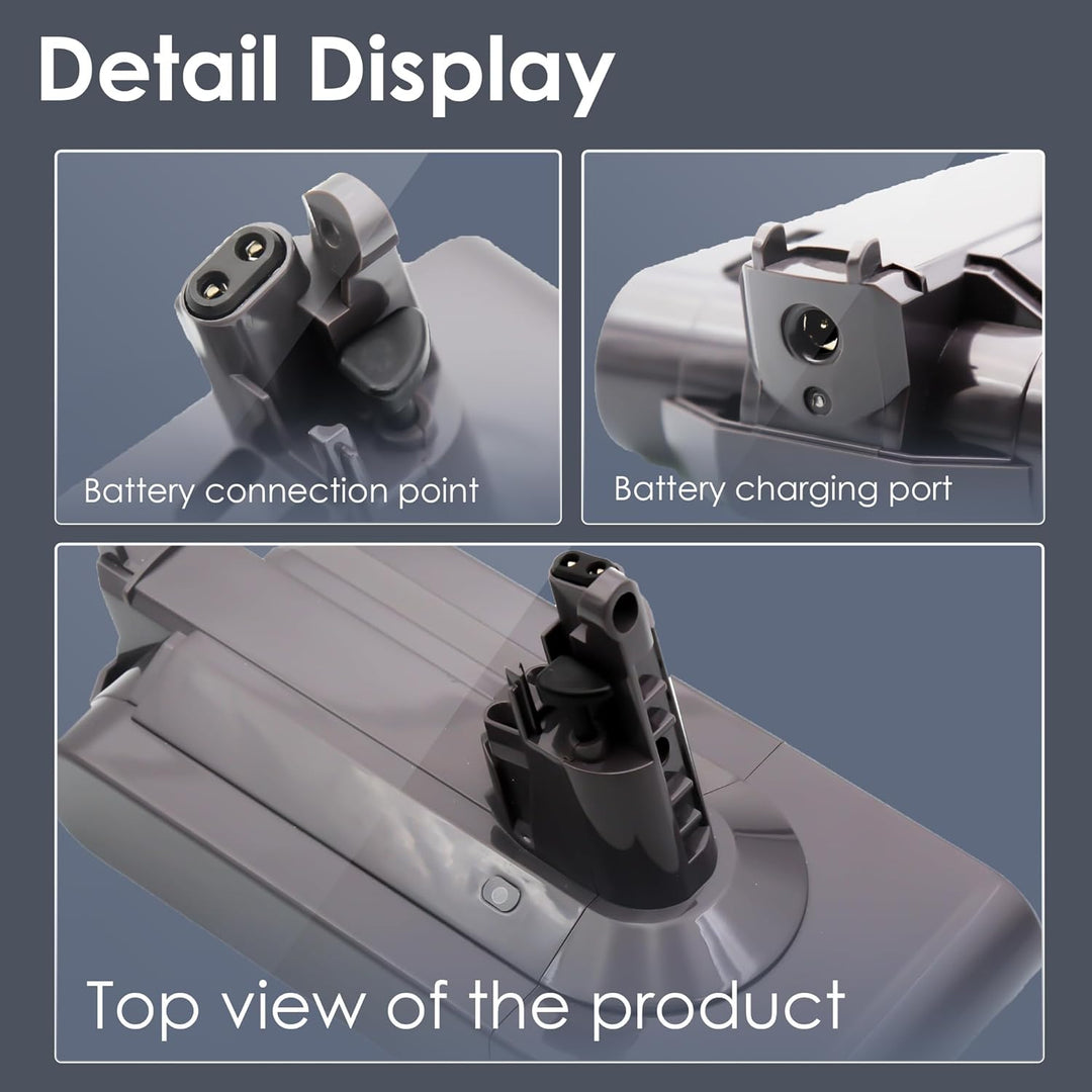 BLESYS Ersatzakku für Dyson V11, Screw-in-Version, Screw-in-Version